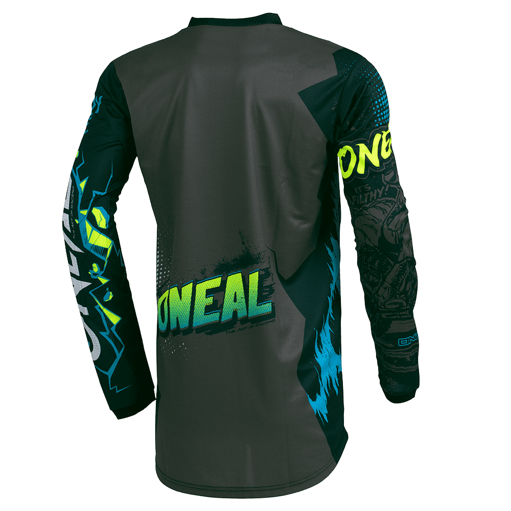 O'NEAL ELEMENT VILLAIN Junior Langarm Trikot Grau