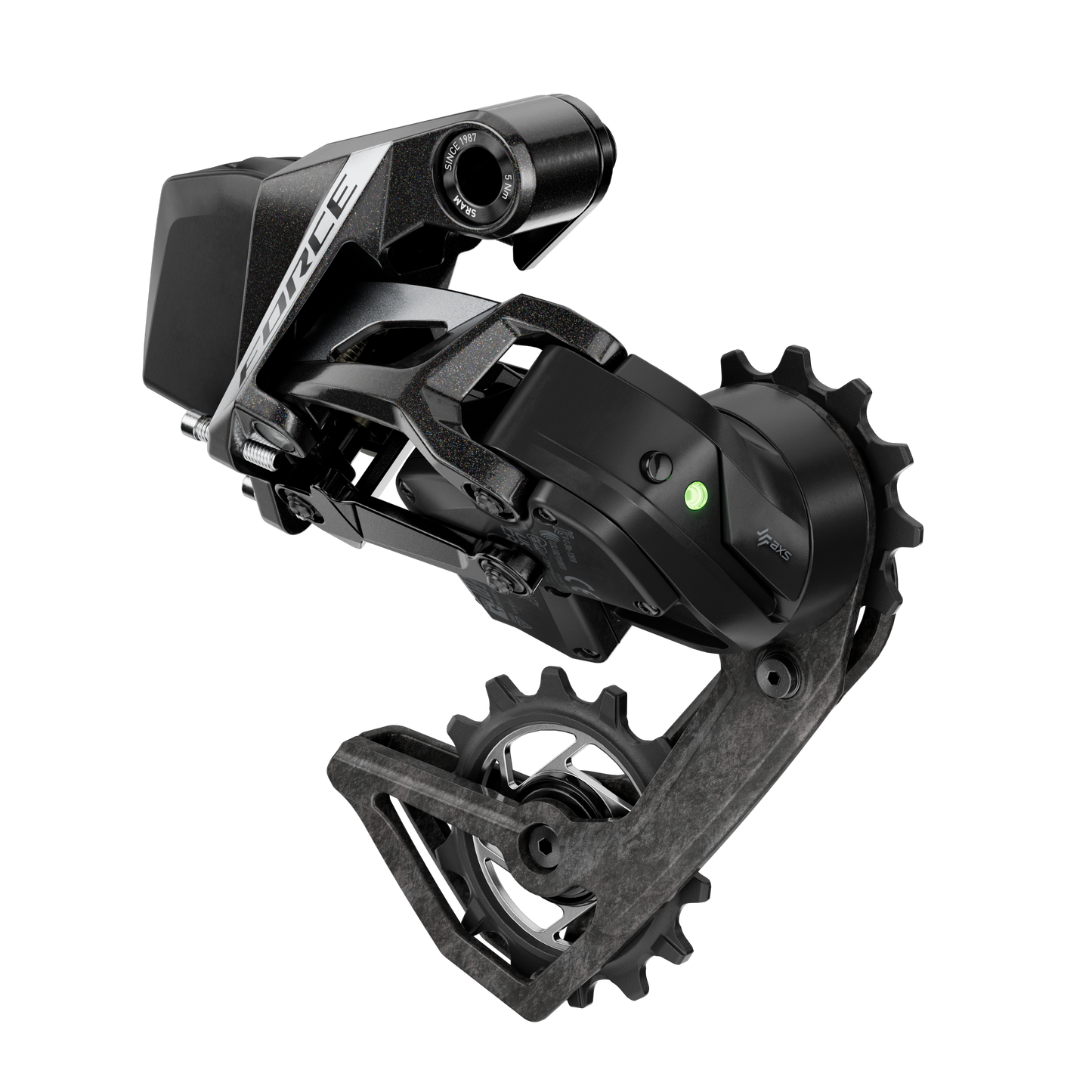Hinterer Umwerfer SRAM FORCE AXS E1 2x12V Max 36 Zähne (Ohne Batterie)