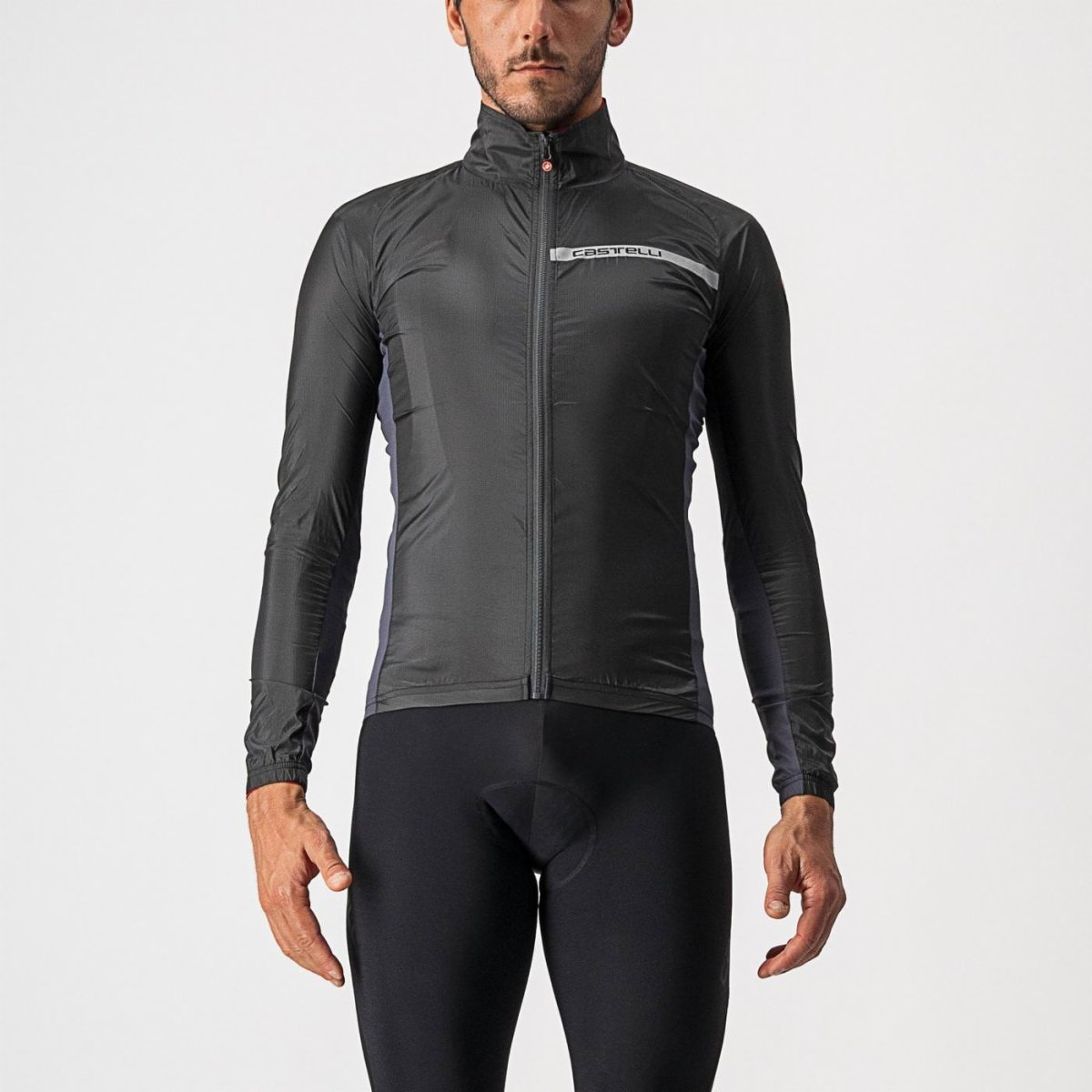 CASTELLI SQUADRA STRETCH Jacke Schwarz/Grau