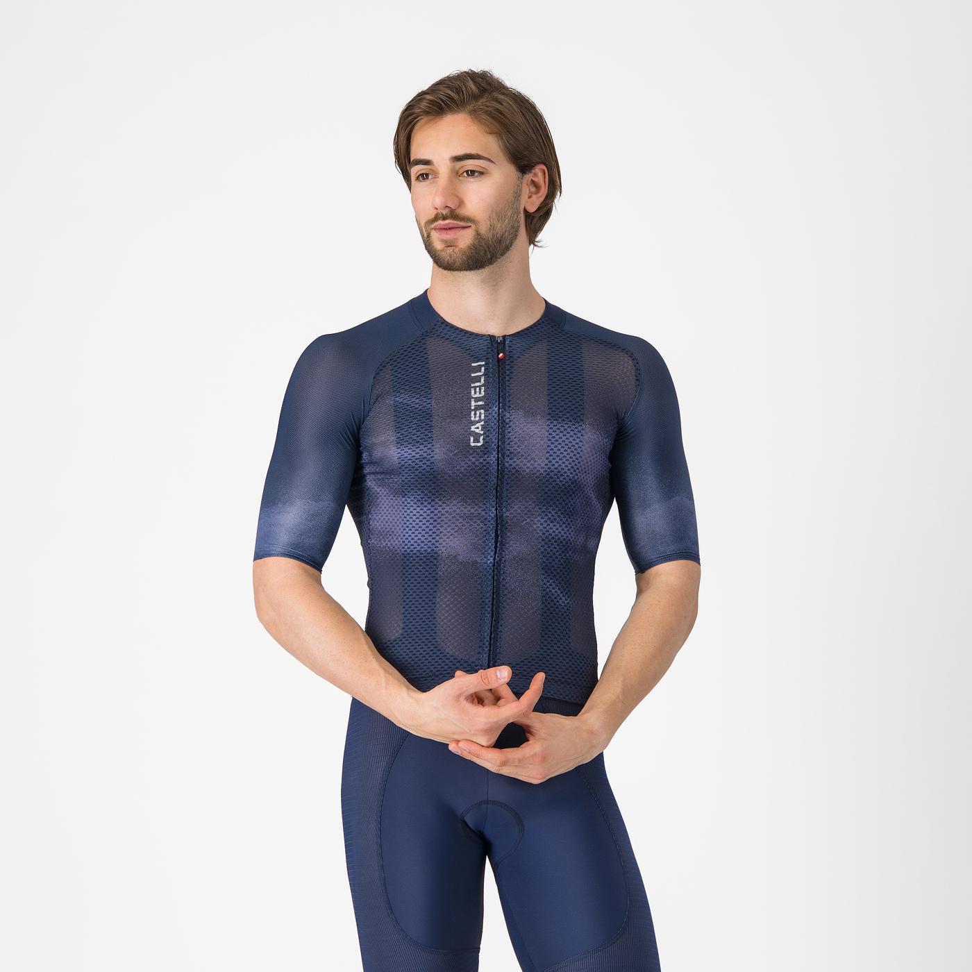 Trikot CASTELLI CLIMBER'S A/C Kurzarm Marine – Probikeshop