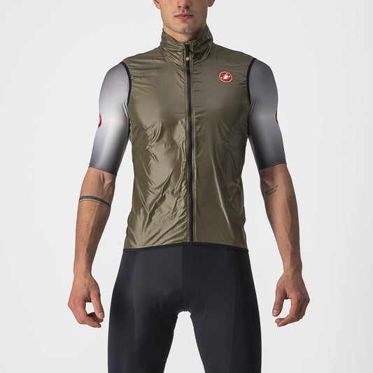 CASTELLI ARIA Ärmellose Jacke Braun