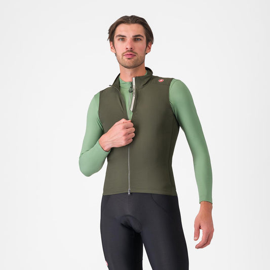 CASTELLI ESPRESSO Ärmellose Jacke Grün