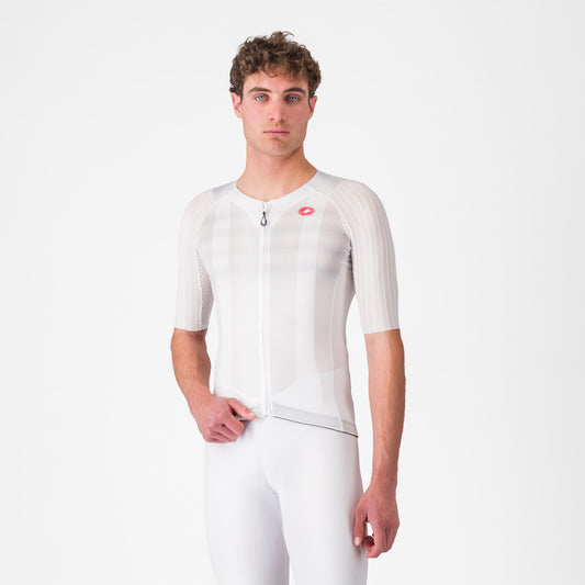 CASTELLI AERO RACE 8S Trikot Kurzarm Weiß