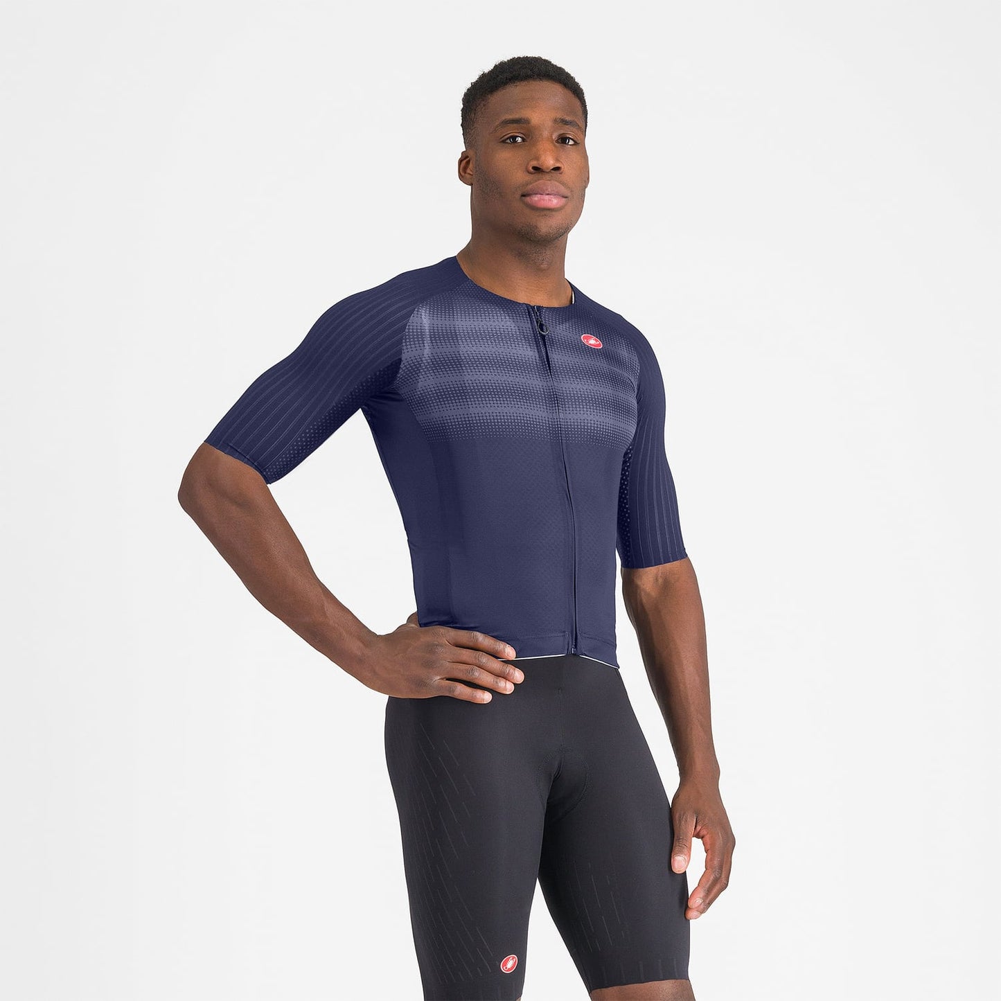 CASTELLI AERO RACE 8S Trikot Kurzarm Marine