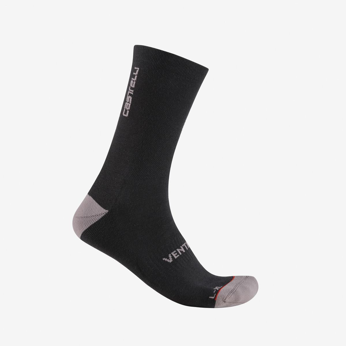 CASTELLI VENTI SOFT MERINO Socken Schwarz