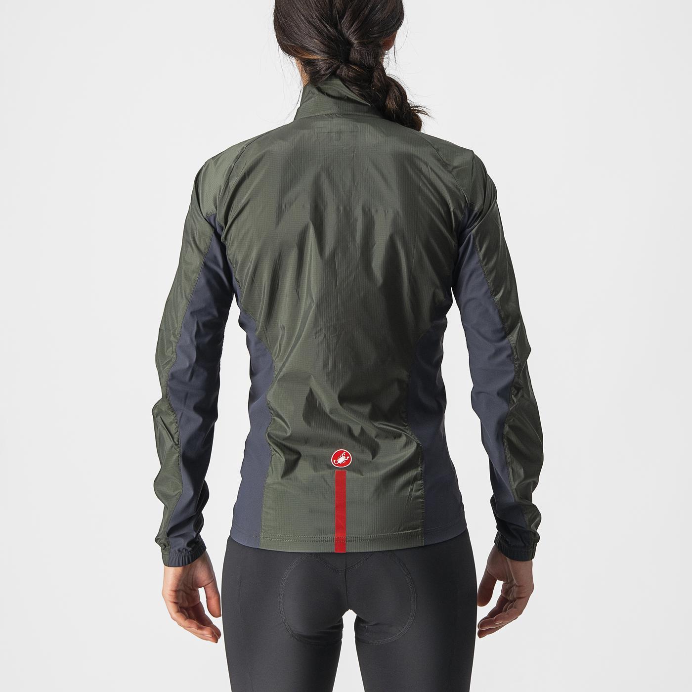 CASTELLI SQUADRA STRETCH Jacke Frau Khaki