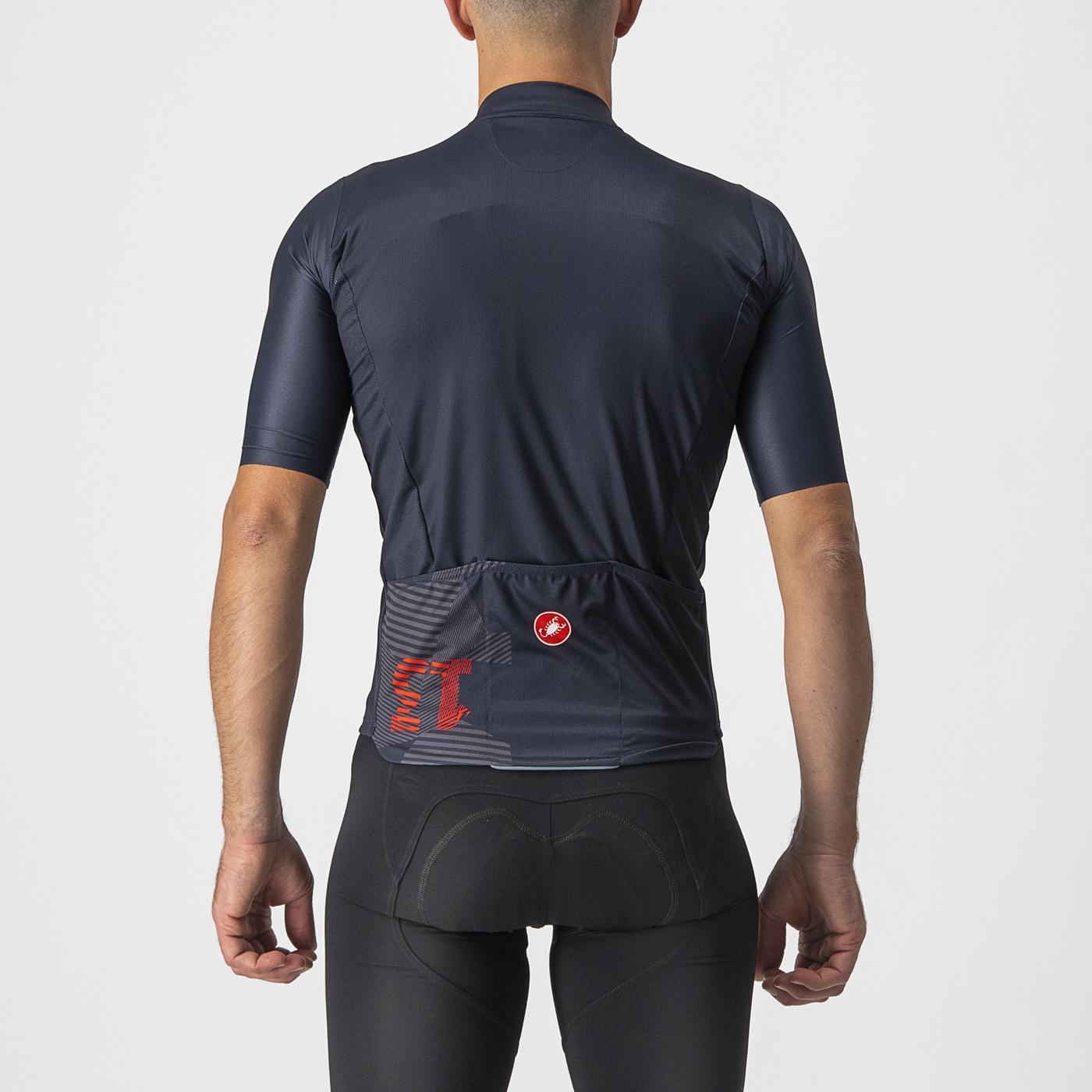 CASTELLI 13 SCREEN Trikot Kurzarm Blau/Rot