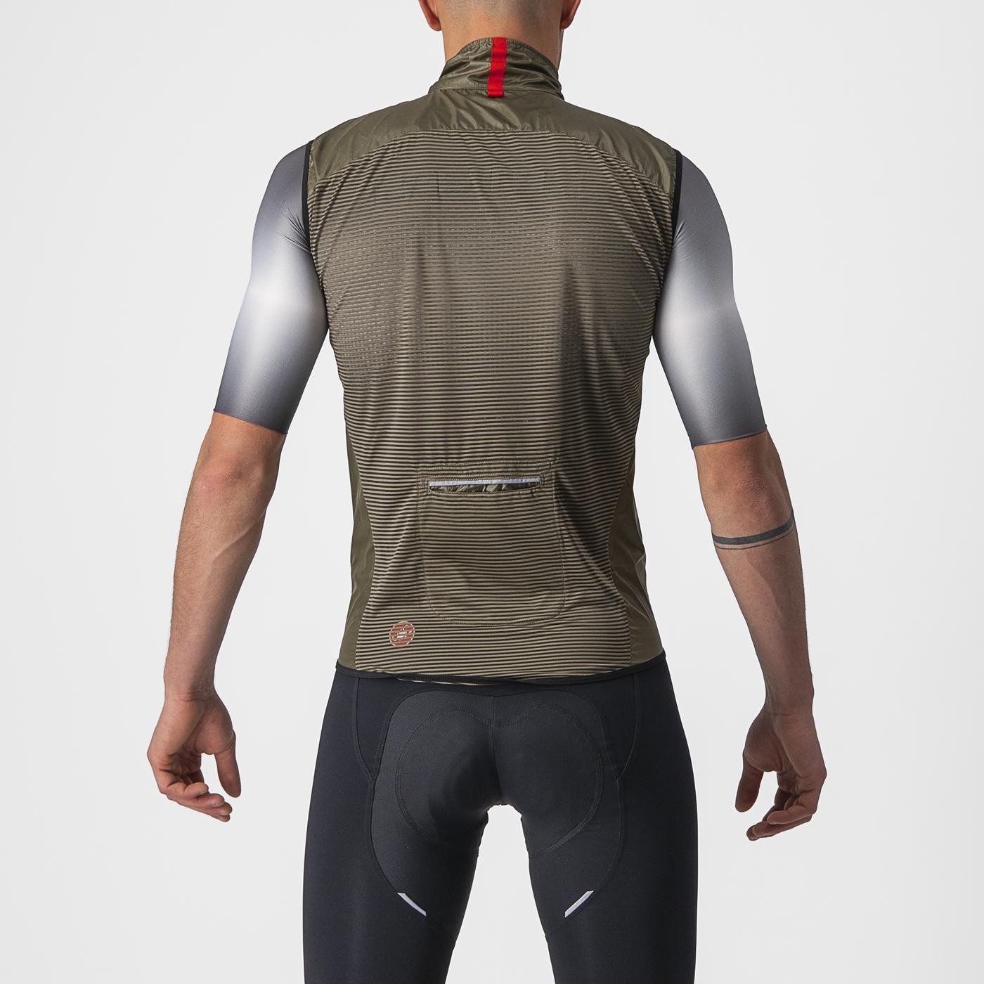 CASTELLI ARIA Ärmellose Jacke Braun