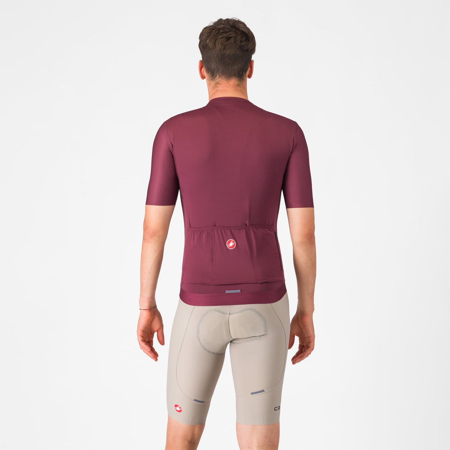 CASTELLI ESPRESSO Kurze Trägerhose Beige