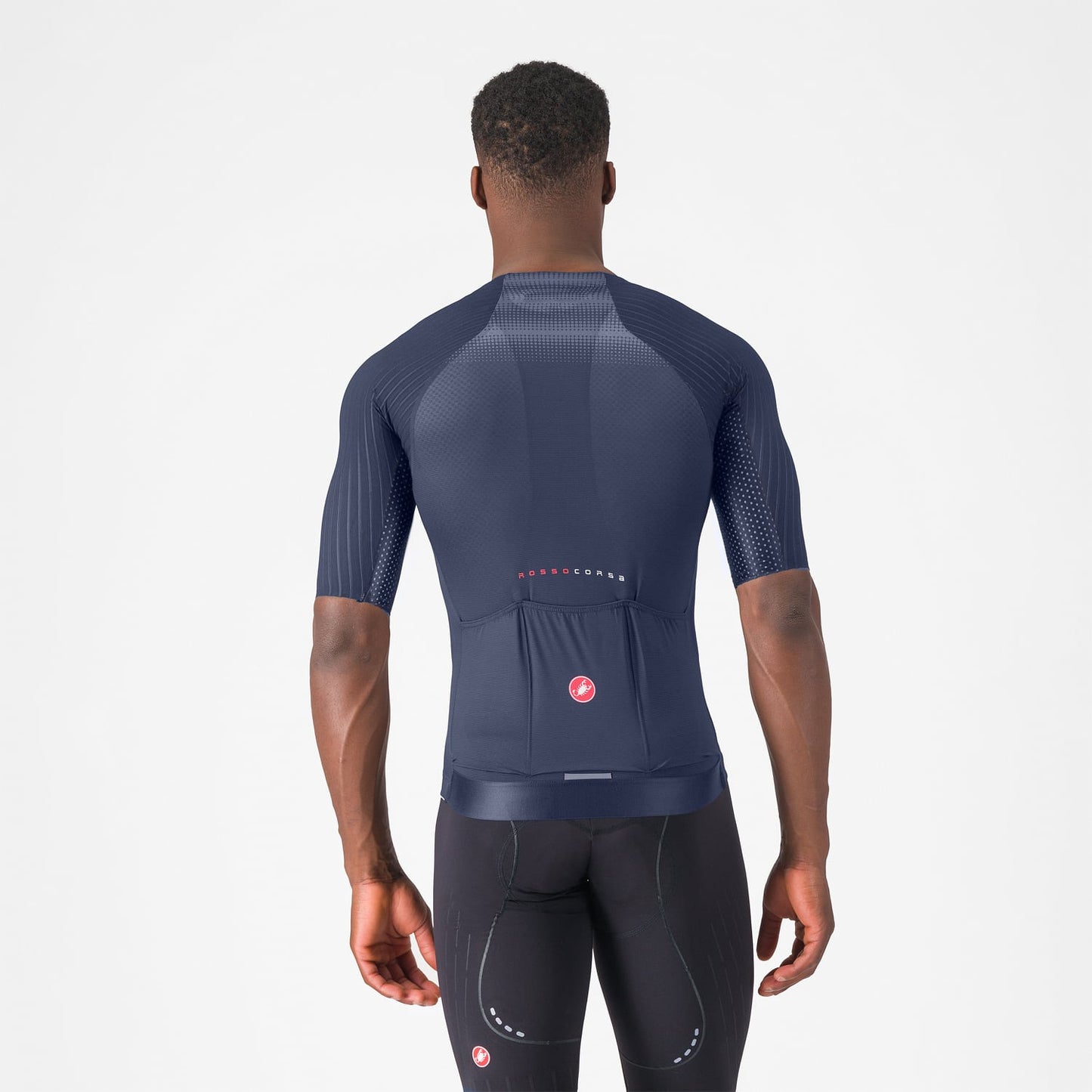 CASTELLI AERO RACE 8S Trikot Kurzarm Marine