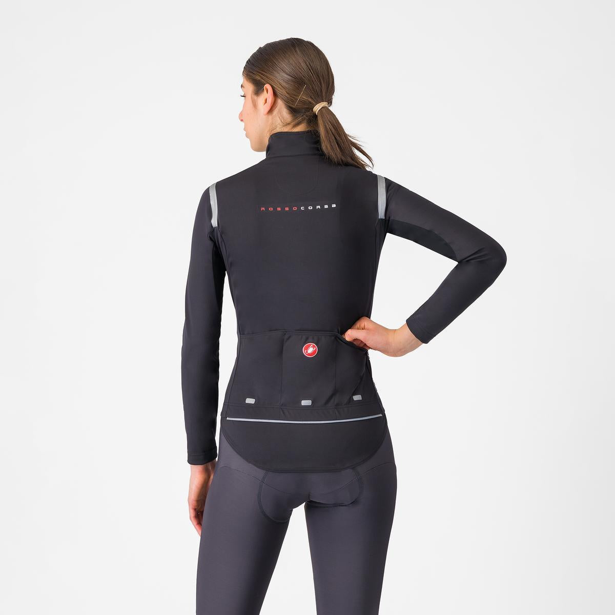 CASTELLI PERFETTO RoS 3 Jacket Women Schwarz/Schwarz Reflex