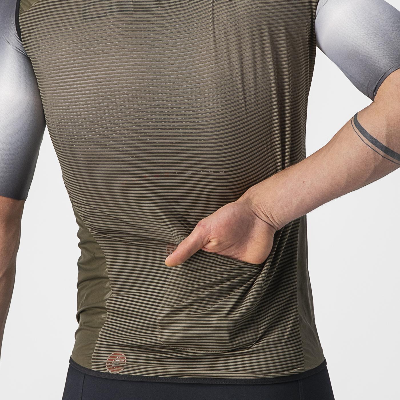 CASTELLI ARIA Ärmellose Jacke Braun