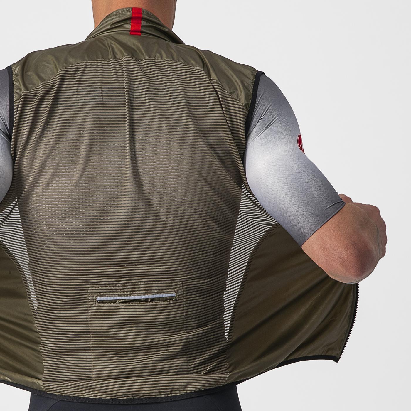 CASTELLI ARIA Ärmellose Jacke Braun