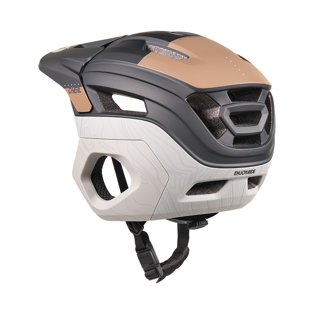 O'NEAL TRAPPER EVO SOLID MTB-Helm Schwarz/Braun/Grau
