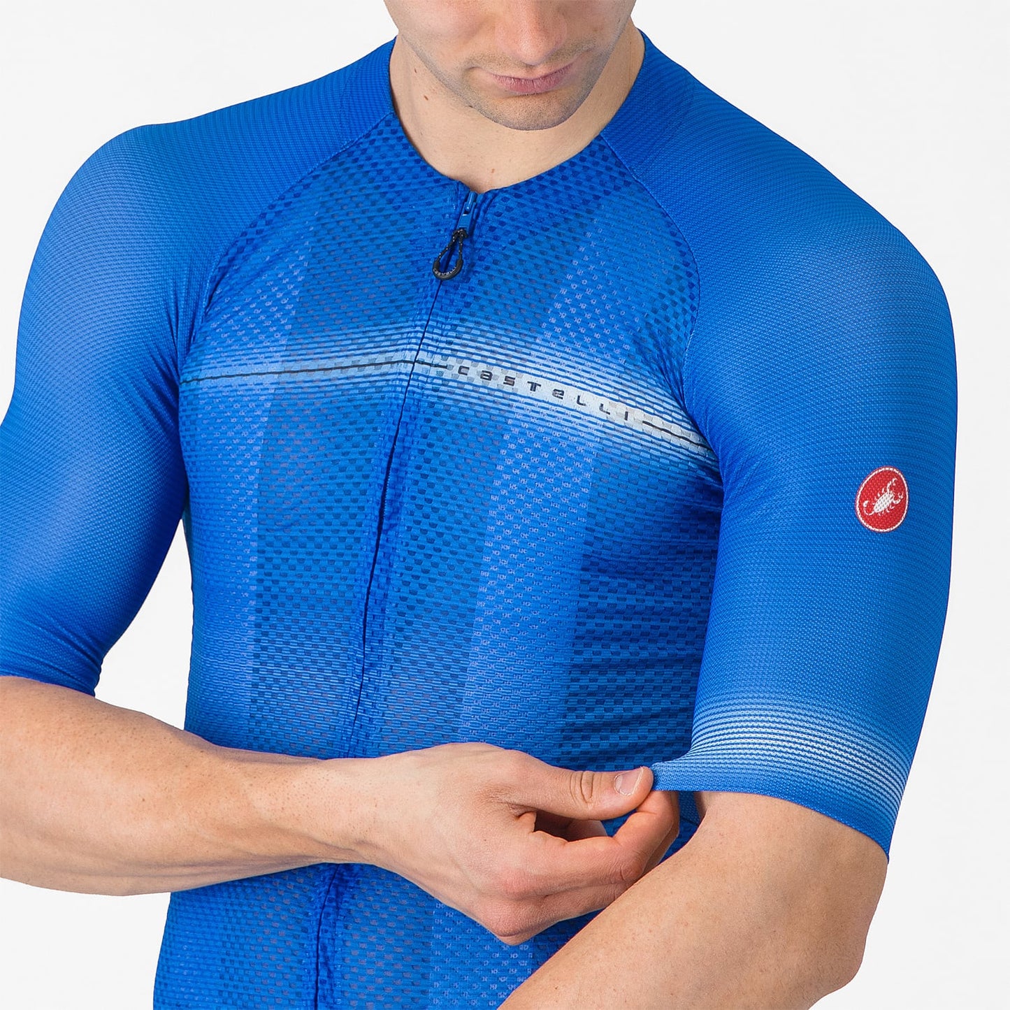 Trikot CASTELLI CLIMBER'S A/C Kurzarm Blau