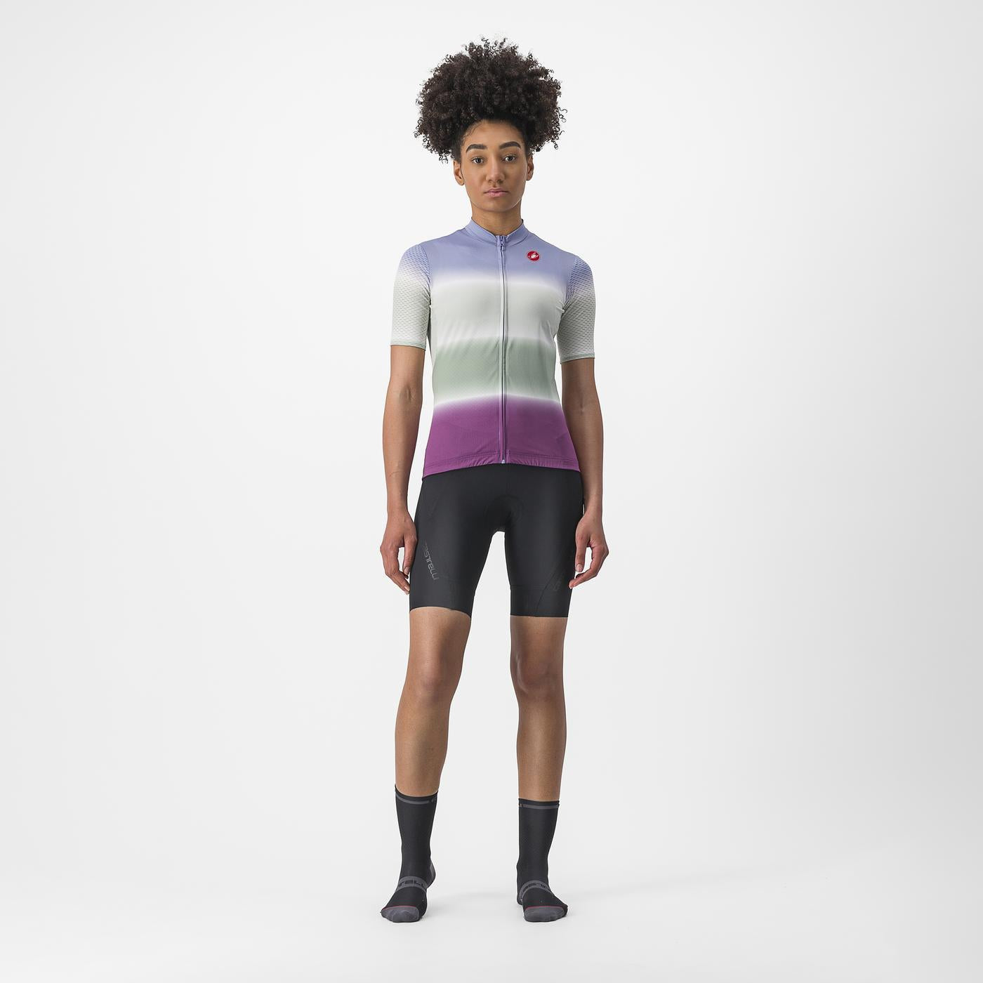 CASTELLI DOLCE Damen Trikot Kurzarm Violett