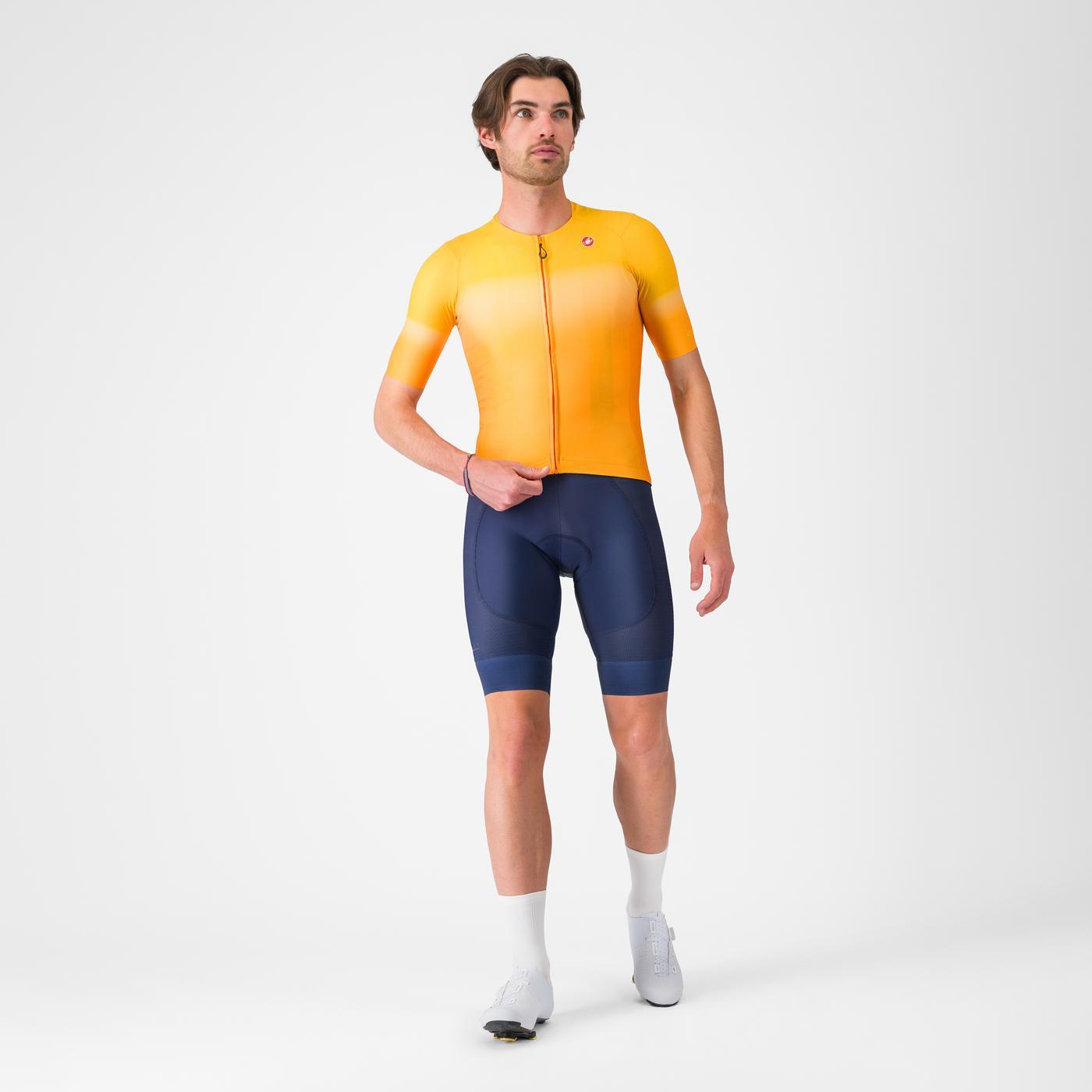 CASTELLI UPF Trikot Kurzarm Orange
