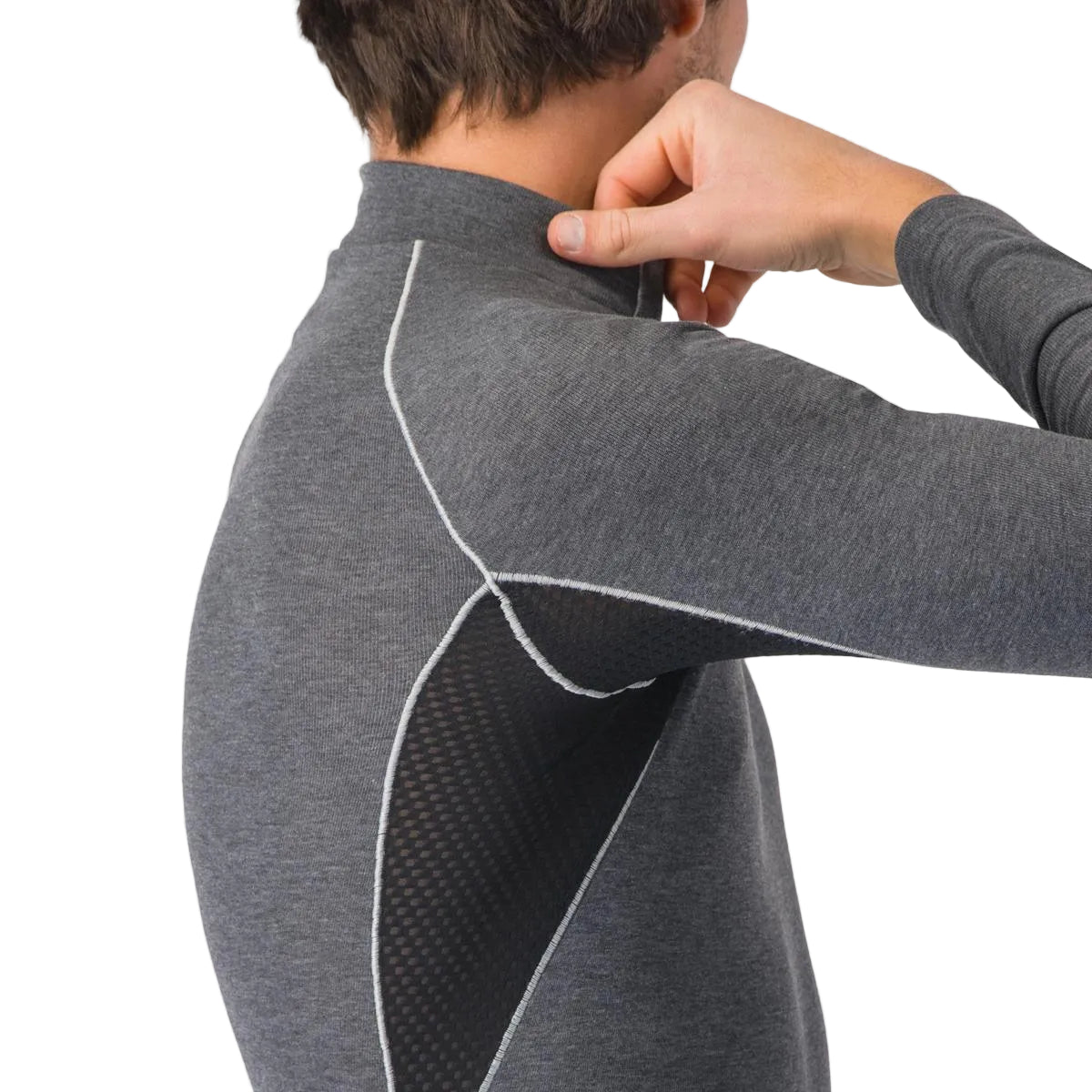Unterhemd CASTELLI FLANDERS 2 Langarm Grau