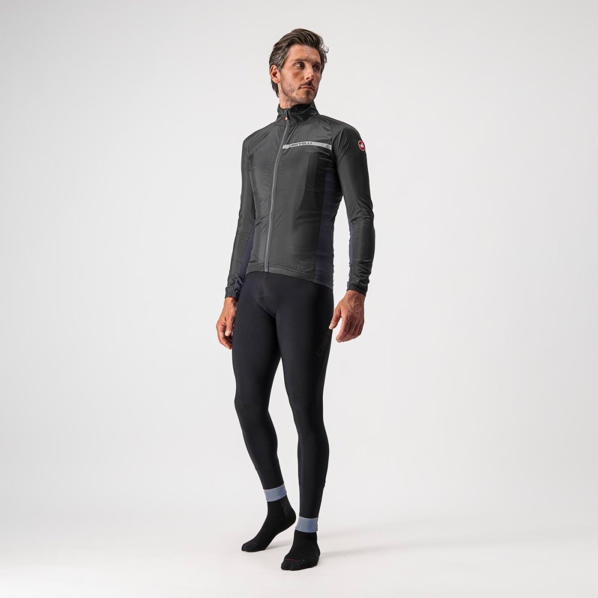 CASTELLI SQUADRA STRETCH Jacke Schwarz/Grau