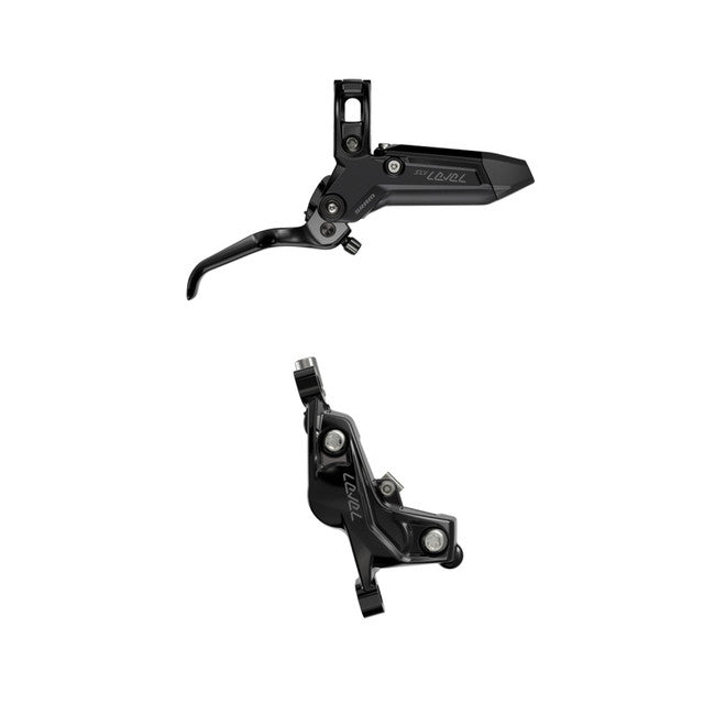 Paar SRAM LEVEL SILVER STEALTH 4-Kolben-Bremsen Schwarz