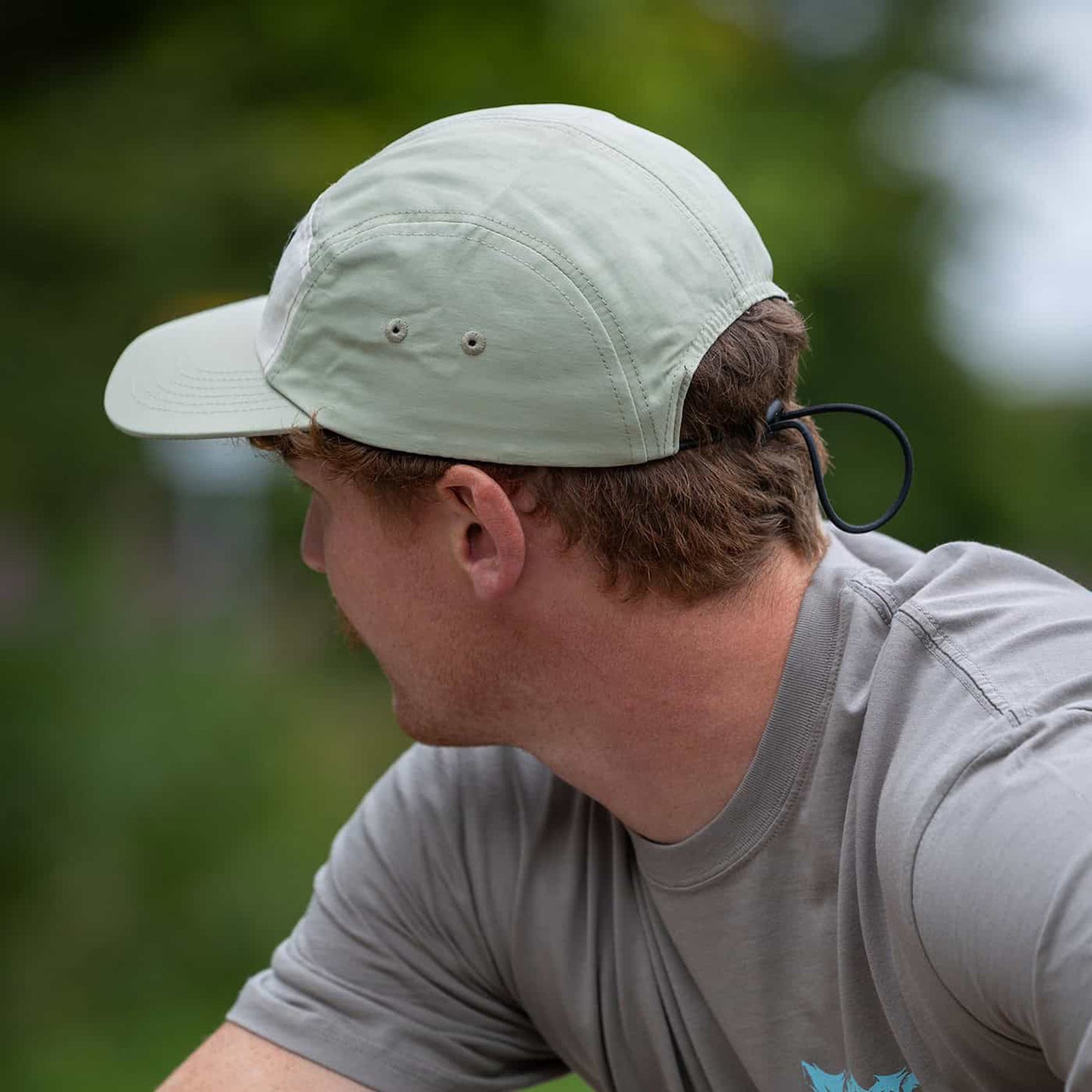 Mütze BURGTEC COURIER FIVE PANEL Creme Pistazie
