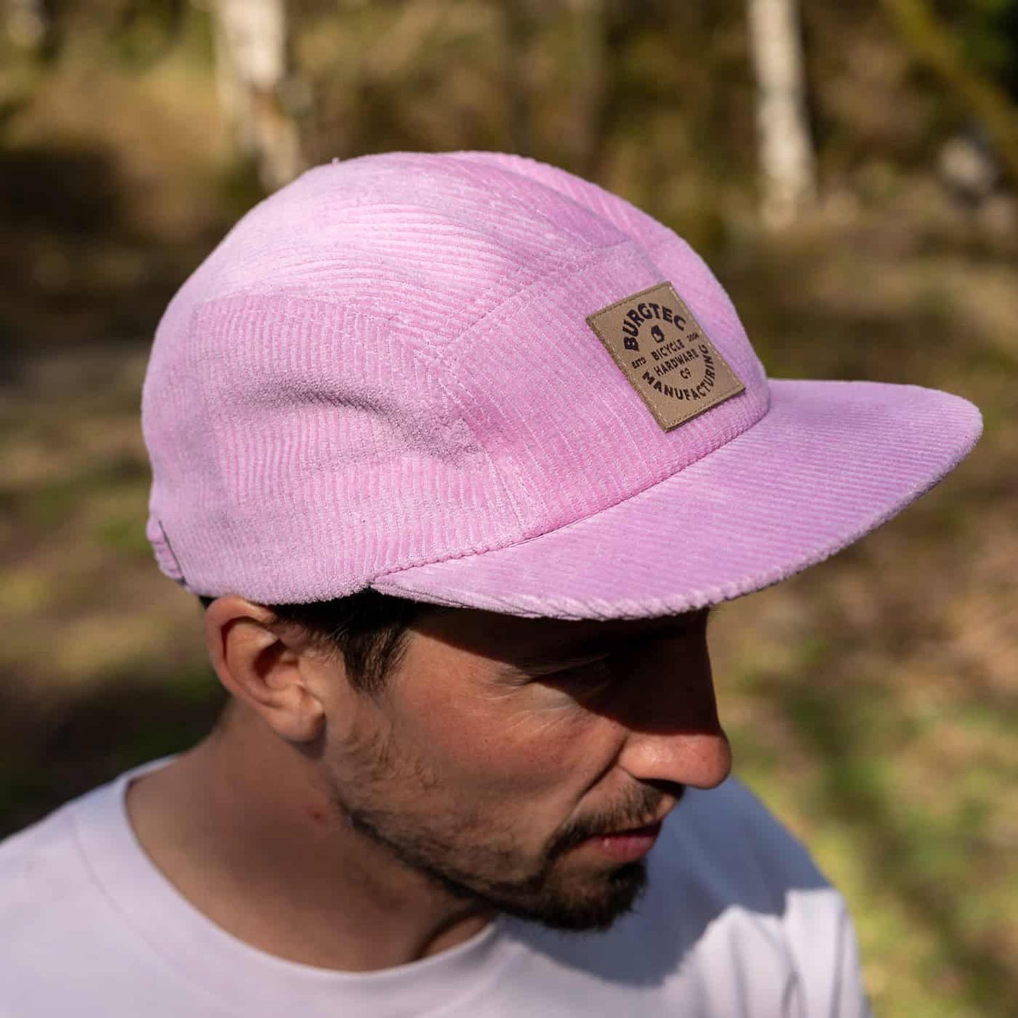 Mütze BURGTEC BANDIT CORDUROY FIVE PANEL Blassrosa