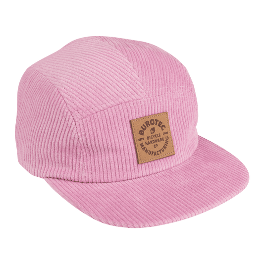 Mütze BURGTEC BANDIT CORDUROY FIVE PANEL Blassrosa