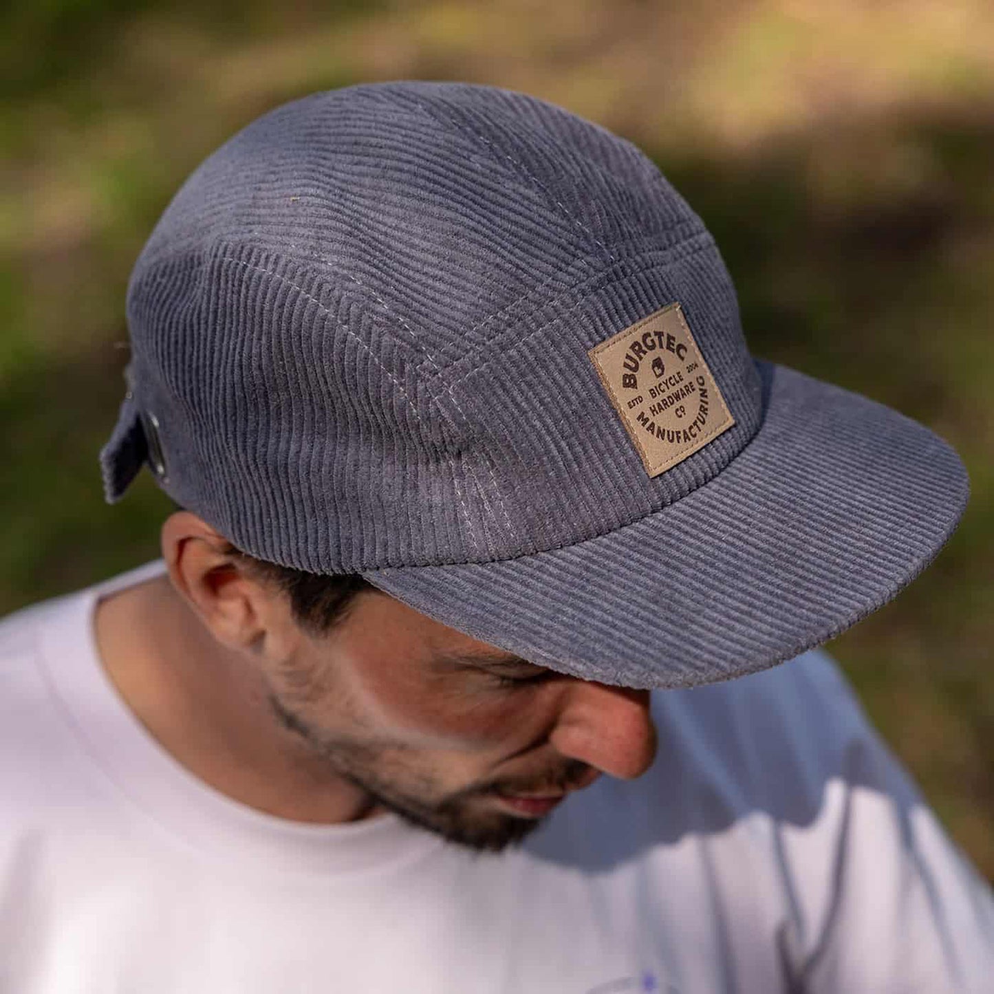 BURGTEC BANDIT CORDUROY FIVE PANEL Kappe Grau