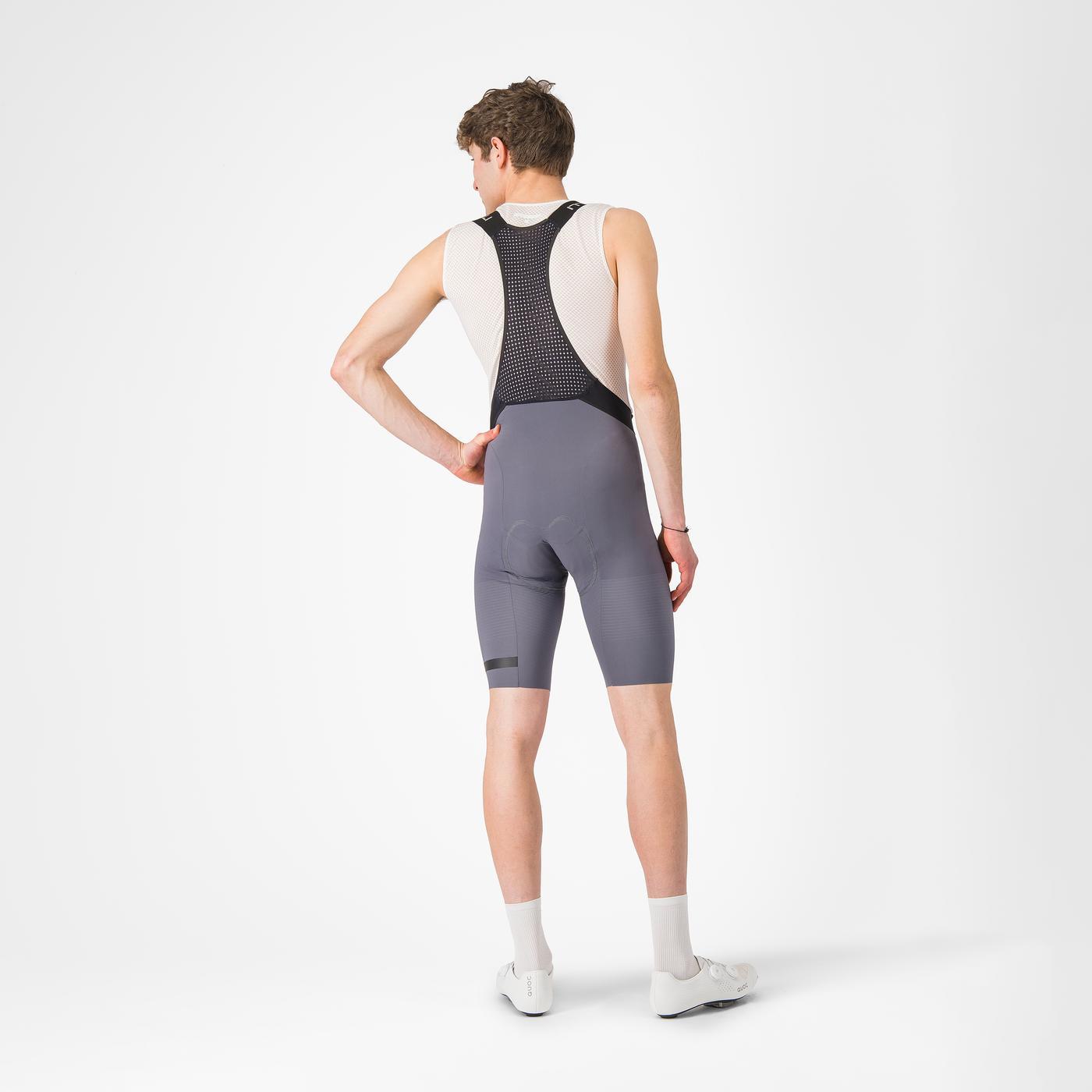 CASTELLI PREMIO EVO Kurze Trägerhose Grau