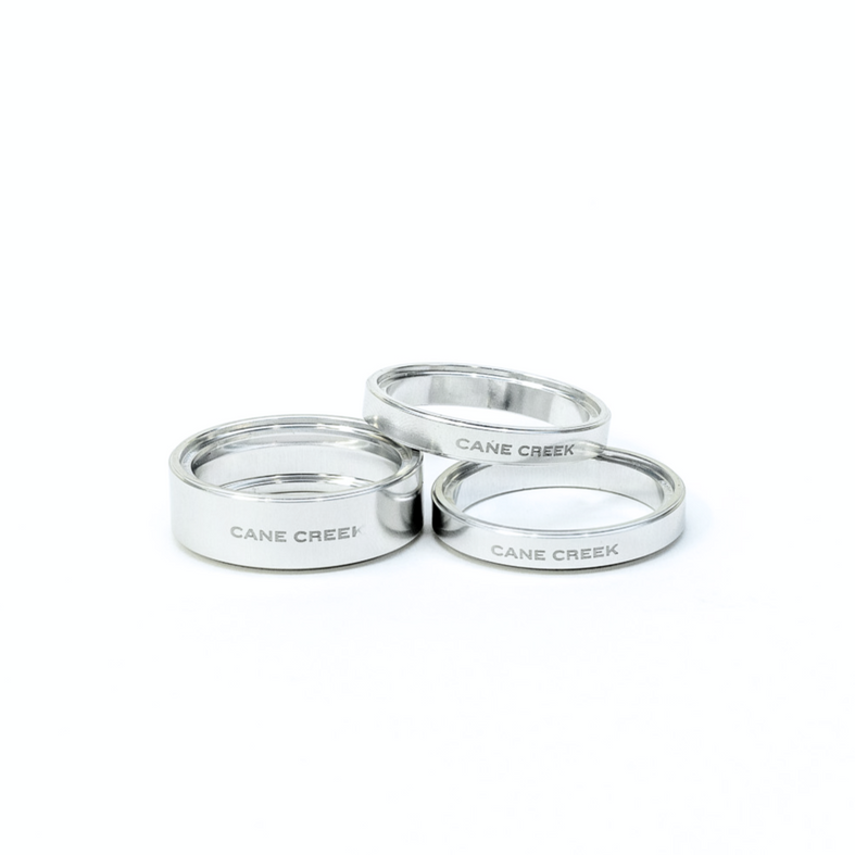 CANE CREEK Interlok Steuersatz-Spacer-Set, Silber