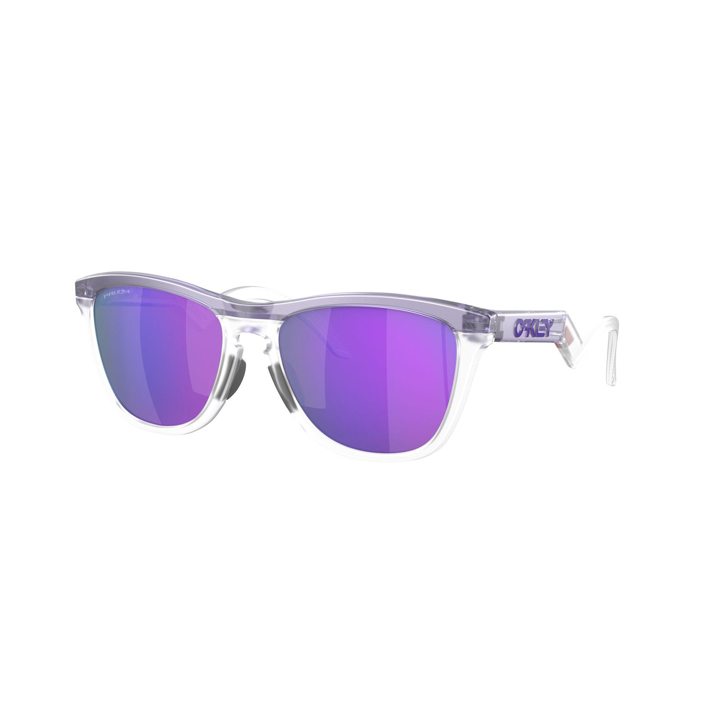 OAKLEY FROGSKINS HYBRID Matte Trans lilac/clear Prizm Violet Brille