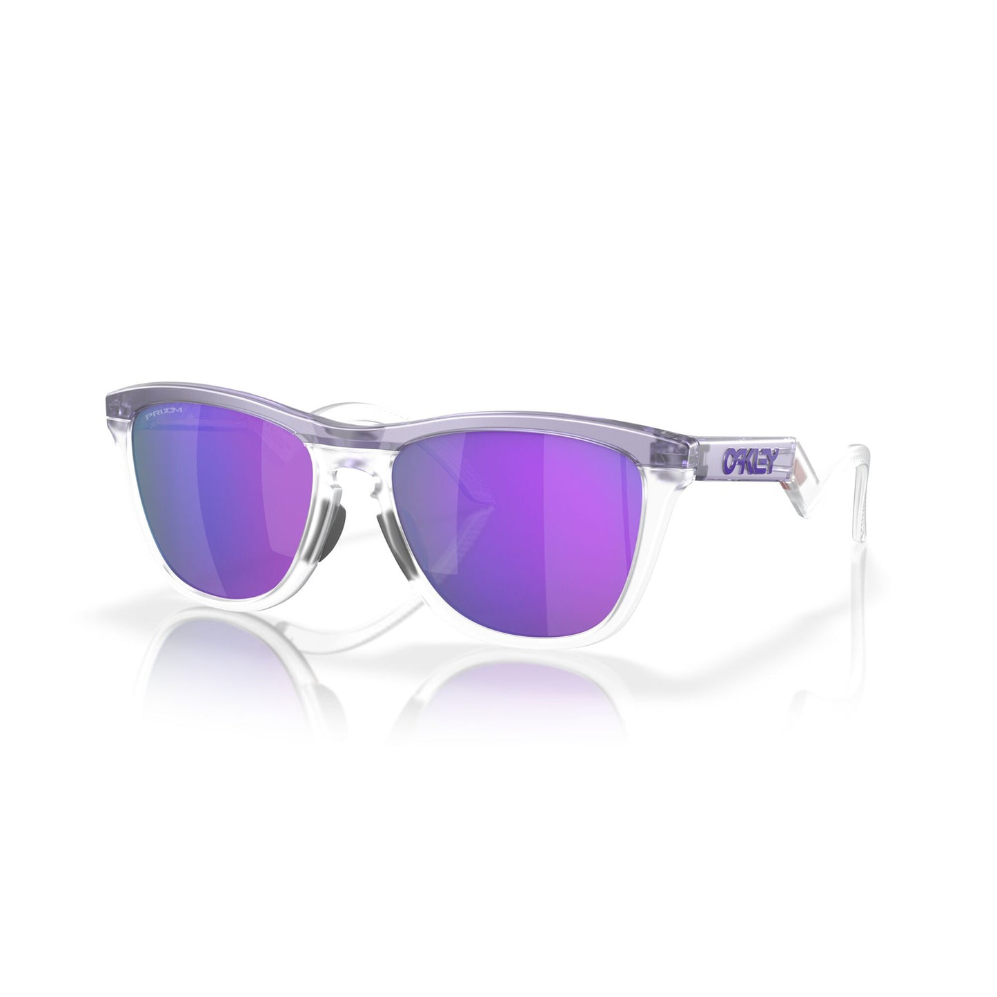 OAKLEY FROGSKINS HYBRID Matte Trans lilac/clear Prizm Violet Brille