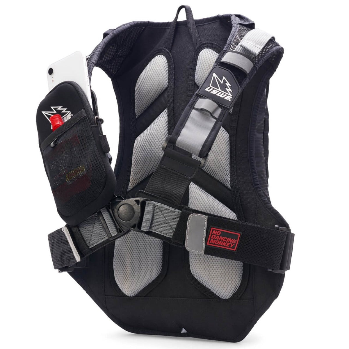 USWE Handytasche mit Klettverschluss Schwarz