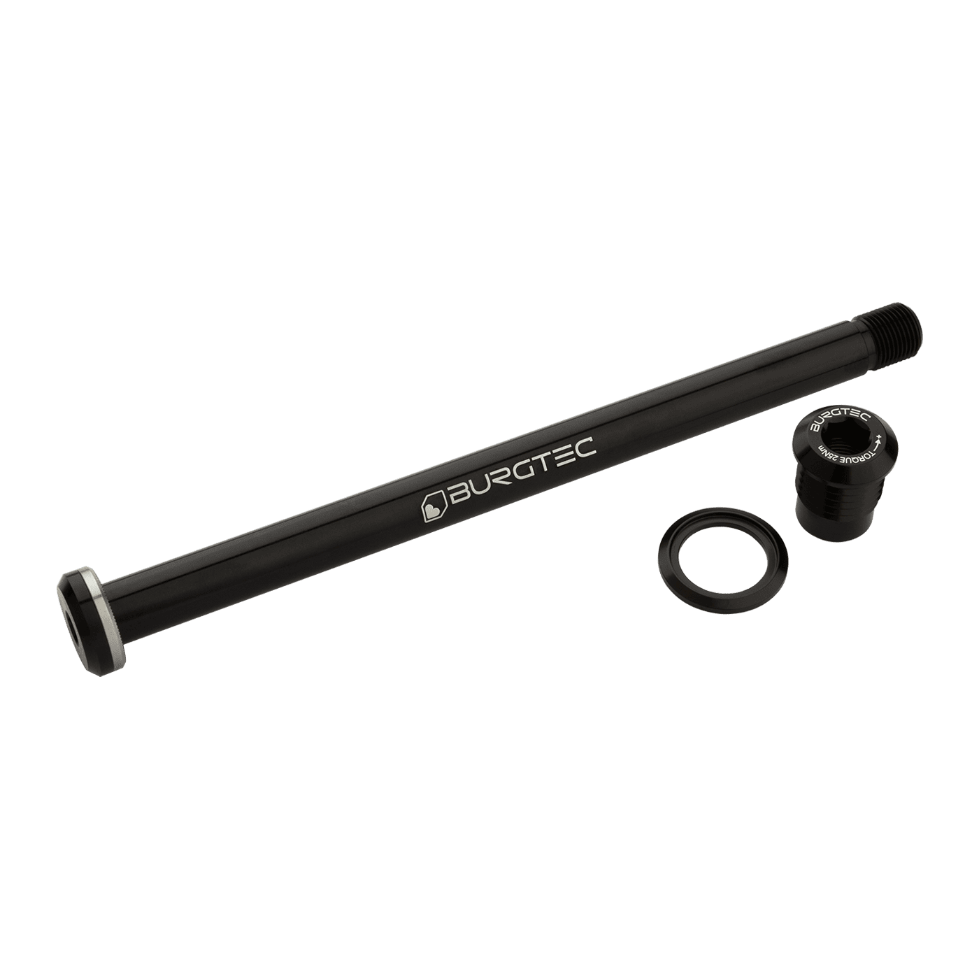 BURGTEC 174mm Hinterradachse für Yeti Rahmen Schwarz