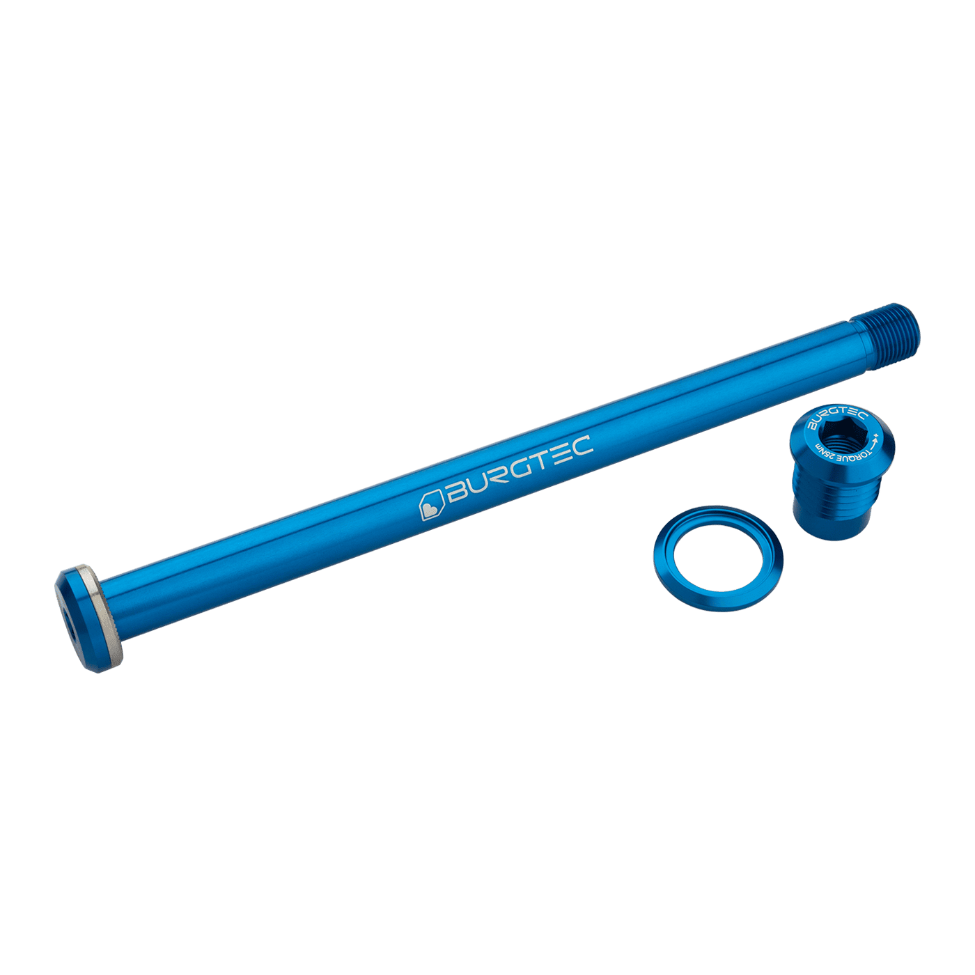 BURGTEC 174mm Hinterradachse für Yeti Rahmen Dunkelblau