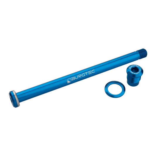 BURGTEC 174mm Hinterradachse für Yeti Rahmen Dunkelblau