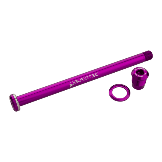 BURGTEC 174mm Hinterradachse für Yeti Rahmen Violett