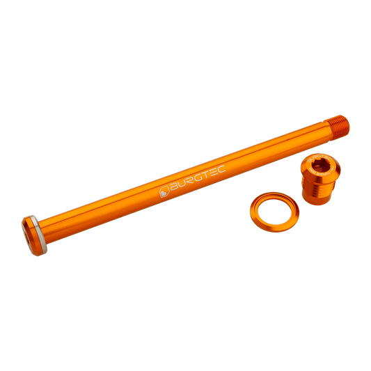 BURGTEC 174mm Hinterradachse für Yeti Rahmen Orange