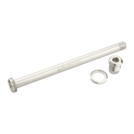 BURGTEC 174mm Hinterradachse für Yeti Rahmen Silber
