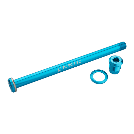 BURGTEC 174mm Hinterradachse für Yeti Rahmen Türkis