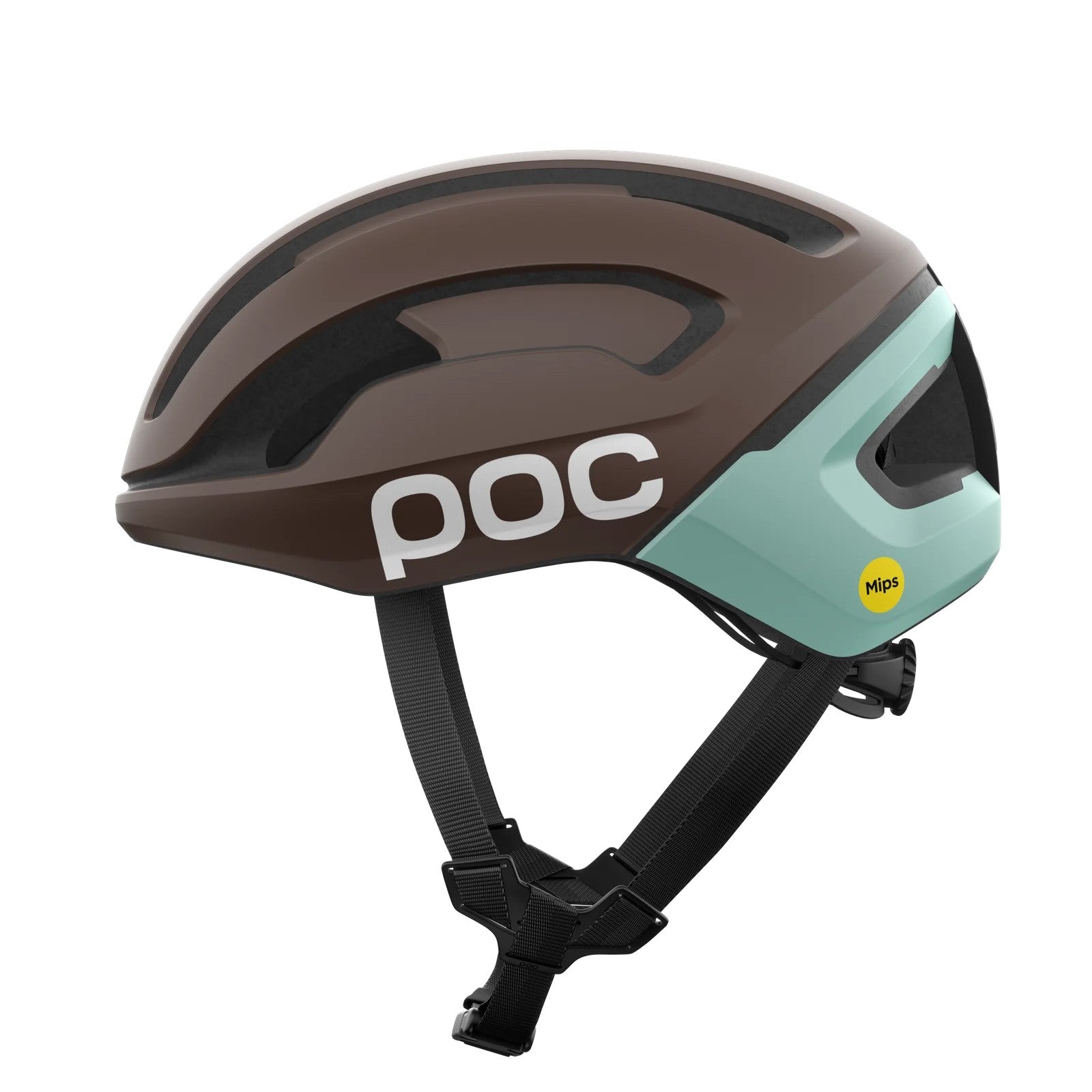 fahrradhelm mit logo Helm Strasse POC OMNE AIR MIPS Logo Bronze/Blau – Probikeshop