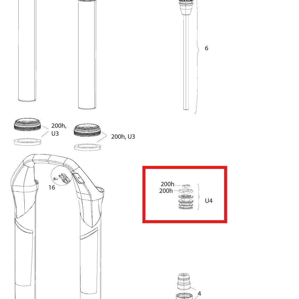 Upgrade Sealhead Kit für ROCKSHOX SID 32 mm SID Gabel RLC A1(2017-2019)/RL B1-B2(2017-2019)/B4(2020+)