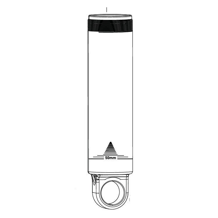 ROCKSHOX Dämpfergehäuse mit Standardauge und hydraulischem Endanschlag, 60 mm, für SUPER DELUXE C1–C2 #11.4118.054.600