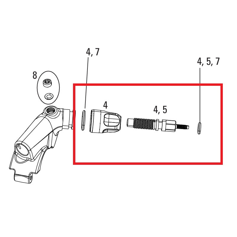 Adjustment Kit ROCKSHOX XLOC FLOODGATE SPRINT/FULL SPRINT 2014-16 GOLD