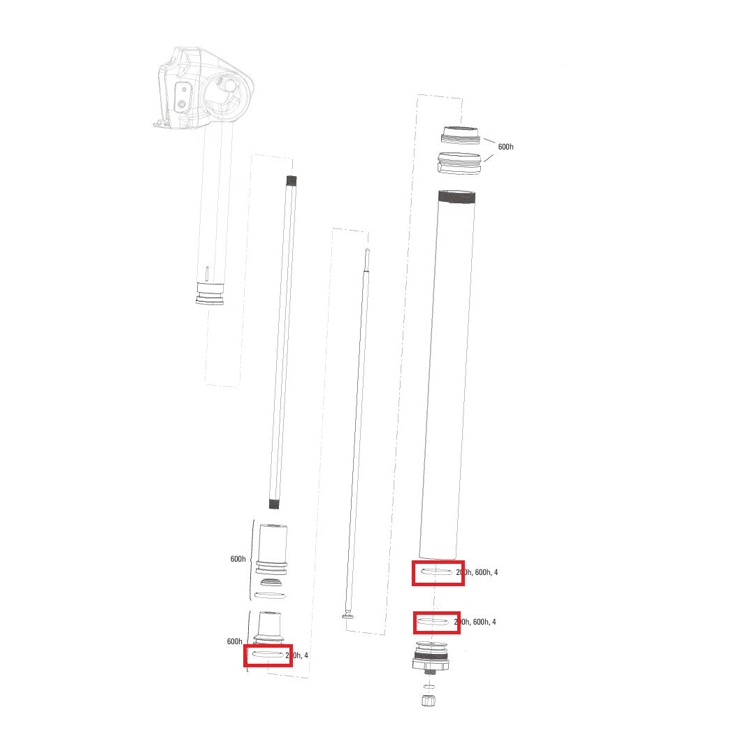 Service Kit 200 Stunden / 1 Jahr ROCKSHOX REVERB XPLR AXS 27.2 V2