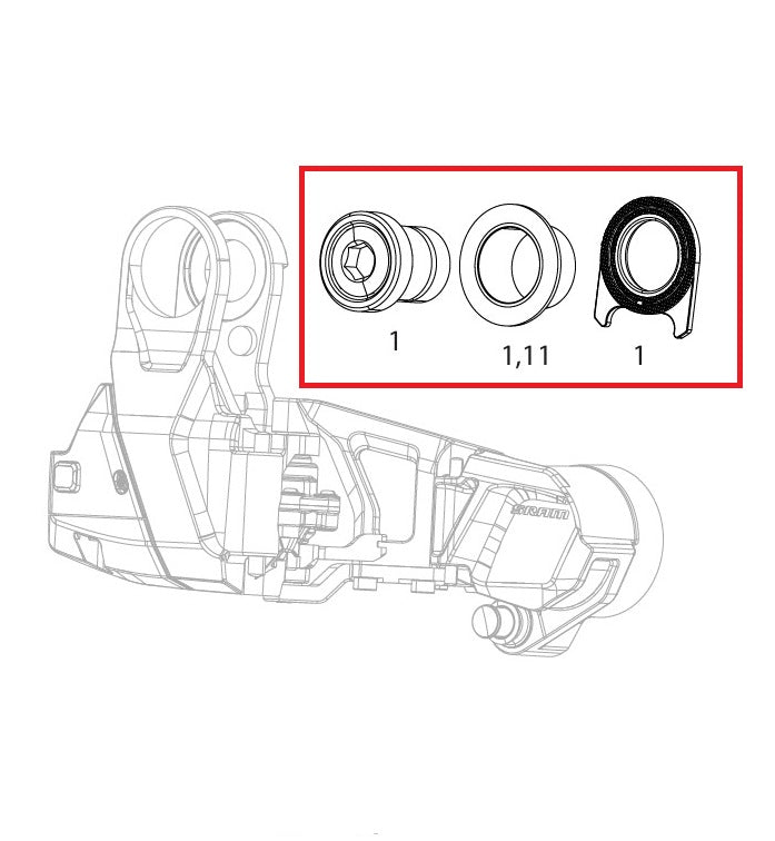SRAM Schraubensatz für RED XPLR AXS E1 Schaltwerk
