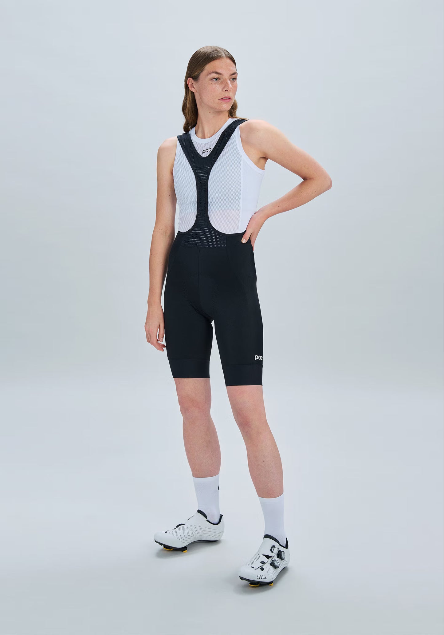 POC CADENCE Damen Kurze Trägerhose Schwarz