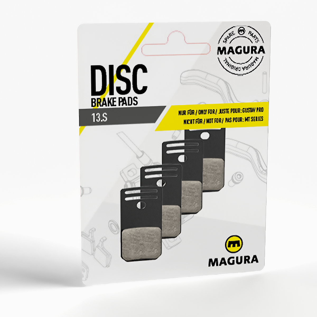 Organische Blutplättchen MAGURA GUSTAV PRO 13.S (Packung mit 4 Stück)