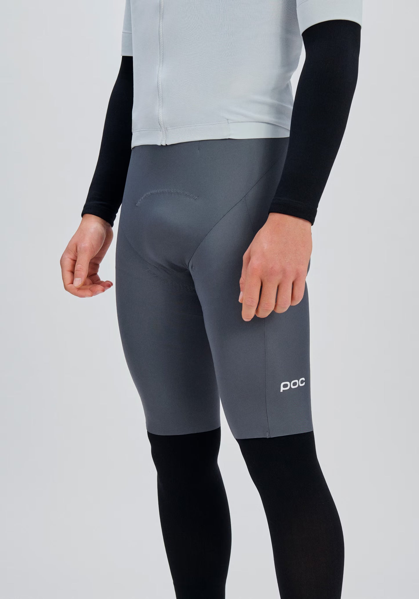 POC RACEDAY Kurze Trägerhose Grau