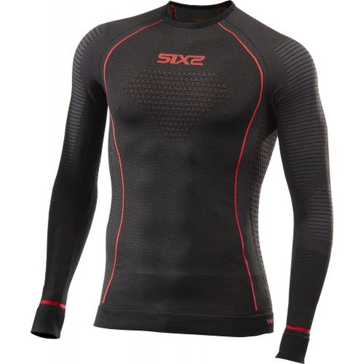 Unterhemd SIXS TS2W CU Lange Ärmel Schwarz Carbon
